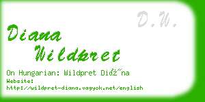 diana wildpret business card